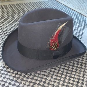 9th Street Charles Firm Felt Homburg Godfather Hat